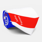 カスタマイズ可能な垂直文字の星とストライプのネクタイ ネクタイ (ロール)