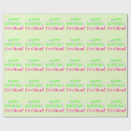 カスタマイズ可能な基本的な20番目の誕生日ラッピング紙 ラッピングペーパー