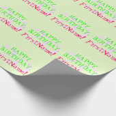 カスタマイズ可能な基本的な20番目の誕生日ラッピング紙 ラッピングペーパー (角)