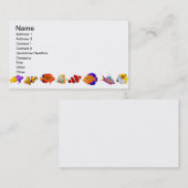 カスタマイズ可能な塩水礁のアクアリウムの魚ビジネス 名刺 (正面/裏面)