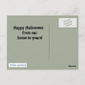 カスタマイズ可能な墓石をテーマにしたポストカード ポストカード (裏面)