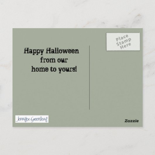 カスタマイズ可能な墓石をテーマにしたポストカード ポストカード (裏面)