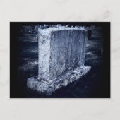 カスタマイズ可能な墓石をテーマにしたポストカード ポストカード (正面)