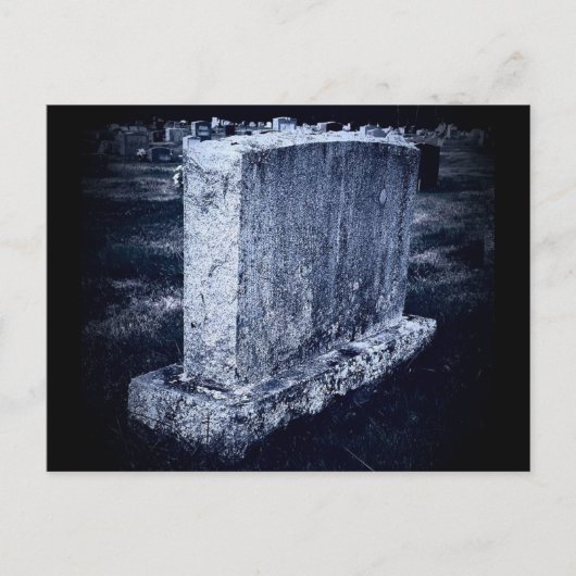 カスタマイズ可能な墓石をテーマにしたポストカード ポストカード (正面)