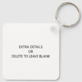 カスタマイズ可能な夏ヨーロッパ休暇ガールズオンツアー キーホルダー (裏面)