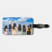 カスタマイズ可能な夏ヨーロッパ休暇ガールズオンツアー ラゲッジタグ (裏面横)