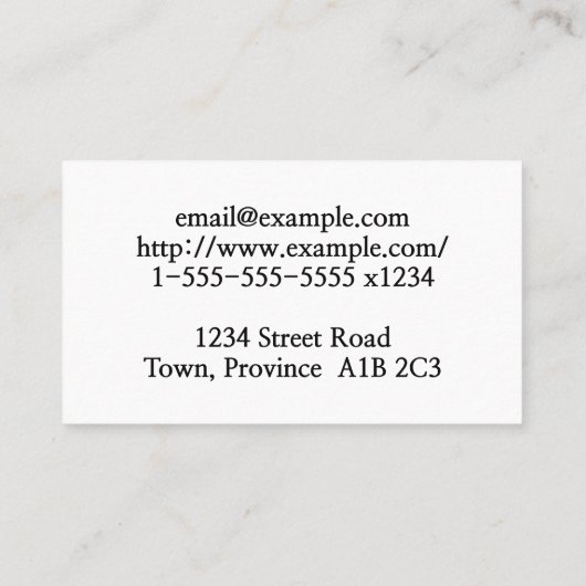 カスタマイズ可能な外科医の名刺 名刺 (裏面)