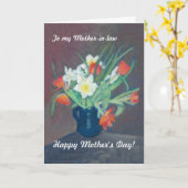 カスタマイズ可能な多目的カード – 春の花 カード (黄色い花)