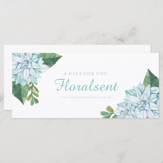 カスタマイズ可能な多糖ギフト証明書 (正面/裏面)