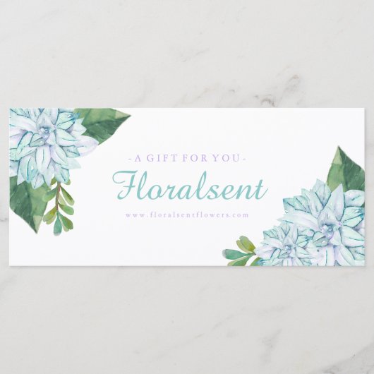 カスタマイズ可能な多糖ギフト証明書 (正面)