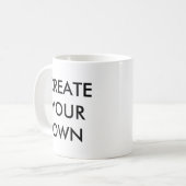 カスタマイズ可能な大きな白いマグの作成 コーヒーマグカップ (正面左)