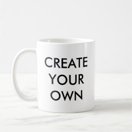 カスタマイズ可能な大きな白いマグの作成 コーヒーマグカップ