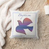 カスタマイズ可能な大人のバプテスマ鳩 クッション (ブランケット)