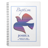 カスタマイズ可能な大人のバプテスマ鳩 ノートブック (正面)