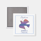 カスタマイズ可能な大人のバプテスマ鳩 マグネット (正面/裏面)