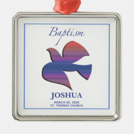 カスタマイズ可能な大人のバプテスマ鳩 メタルオーナメント