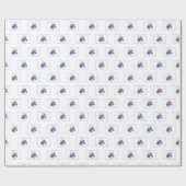 カスタマイズ可能な大人のバプテスマ鳩 ラッピングペーパー (フラット)