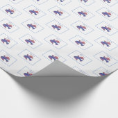 カスタマイズ可能な大人のバプテスマ鳩 ラッピングペーパー (コーナー)