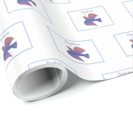 カスタマイズ可能な大人のバプテスマ鳩 ラッピングペーパー