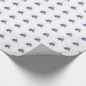 カスタマイズ可能な大人のバプテスマ鳩 ラッピングペーパー (角)