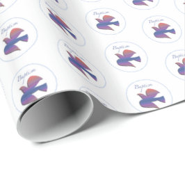 カスタマイズ可能な大人のバプテスマ鳩 ラッピングペーパー