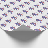 カスタマイズ可能な大人のバプテスマ鳩 ラッピングペーパー (角)