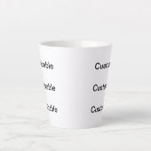 カスタマイズ可能な大型ラテマグ カフェラテマグ (正面)