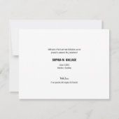 カスタマイズ可能な大学院スクリプト写真 案内状 (裏面)