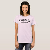 カスタマイズ可能な大尉- Tシャツ (正面フル)