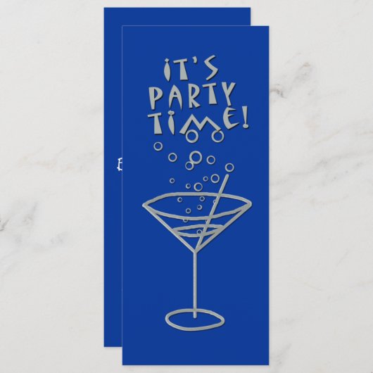 カスタマイズ可能な大晦日パーティの招待状 招待状 (正面/裏面)