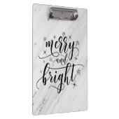 カスタマイズ可能な大理石クリスマス クリップボード (右)