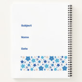 カスタマイズ可能な天のワルツ(線形)ポケットフォールド ノートブック (裏面)