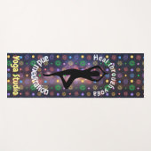 カスタマイズ可能な天の川チャクラヨガポーズ ヨガマット (正面(横))