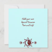 カスタマイズ可能な太陽と月の招待状 招待状 (裏面)