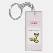 カスタマイズ可能な女の子の交体と血液 キーホルダー (正面左)