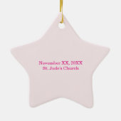 カスタマイズ可能な女の子の交体と血液 セラミックオーナメント (裏面)