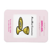 カスタマイズ可能な女の子の交体と血液 マグネット (横)