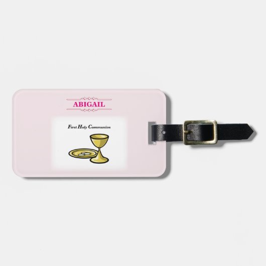 カスタマイズ可能な女の子の交体と血液 ラゲッジタグ (正面横)