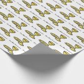 カスタマイズ可能な女の子の交体と血液 ラッピングペーパー (角)