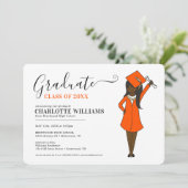 カスタマイズ可能な女の子アバター|高校卒業 招待状 (スタンド正面)