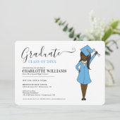 カスタマイズ可能な女の子アバター|高校卒業 招待状 (スタンド正面)