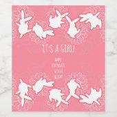 カスタマイズ可能な女の子！ワインラベル ワインラベル (シングルラベル)