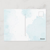 カスタマイズ可能な女性の誕生日招待状 - 編集可能 ポストカード (裏面)