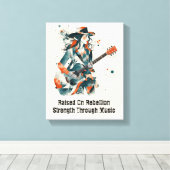 カスタマイズ可能な女性抽象芸術アー感動的ト キャンバスプリント (インサイチュ (ウッドフロア))