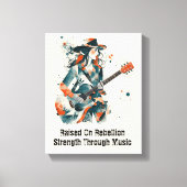 カスタマイズ可能な女性抽象芸術アー感動的ト キャンバスプリント (正面)