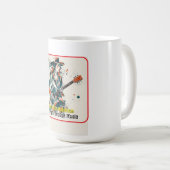 カスタマイズ可能な女性抽象芸術アー感動的ト コーヒーマグカップ (正面右)