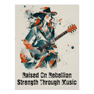 カスタマイズ可能な女性抽象芸術アー感動的ト ポスター