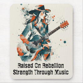 カスタマイズ可能な女性抽象芸術アー感動的ト マウスパッド