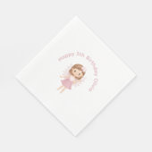 カスタマイズ可能な妖精ハッピーバースデー スタンダードランチョンナプキン (角)