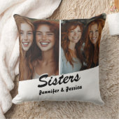 カスタマイズ可能な姉妹の写真と詩の装飾用クッション クッション (ブランケット)